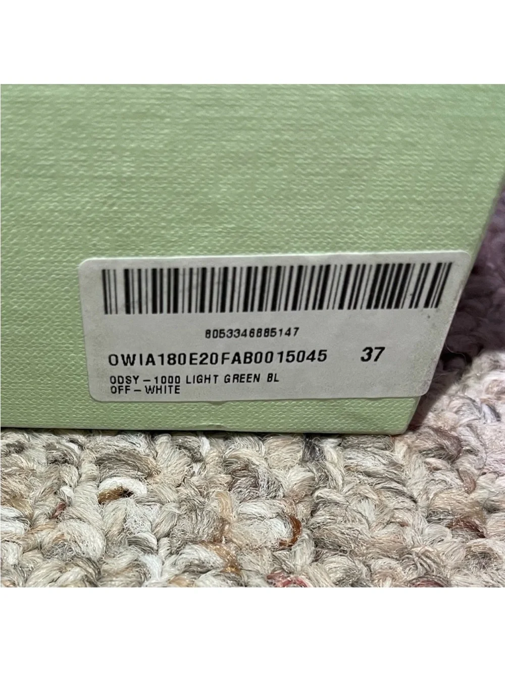 Off-White Multicolor Sneakers in Blue, Green & Pink
